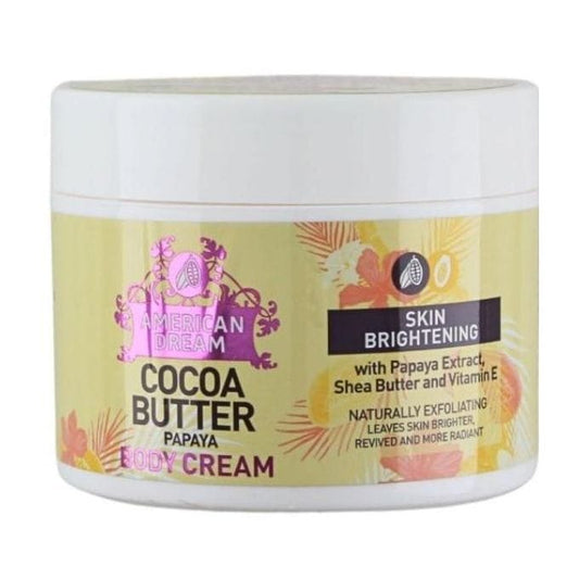 American Dream Cocoa Butter Papaya Skin Brightening with Papaya Extract, Shea Butter and Vitamin E Body Cream