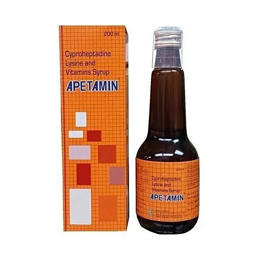 Apetamin  Cyproheptadine Lysine and vitamin syrup