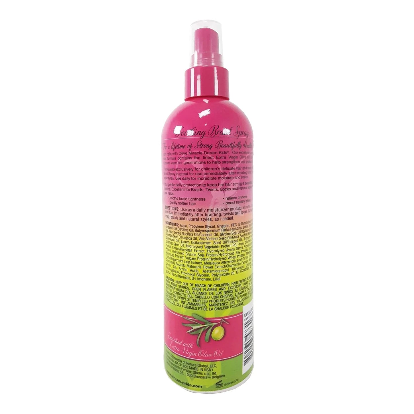 African Pride Dream Kids Olive Miracle Soothing Moisturizing Braid Spray