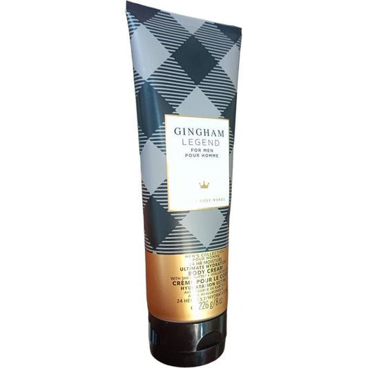 Bath & Body Works Gingham Legend For Men Ultimate Hydration BODY CREAM With Shea Butter & Hyaluronic Acid