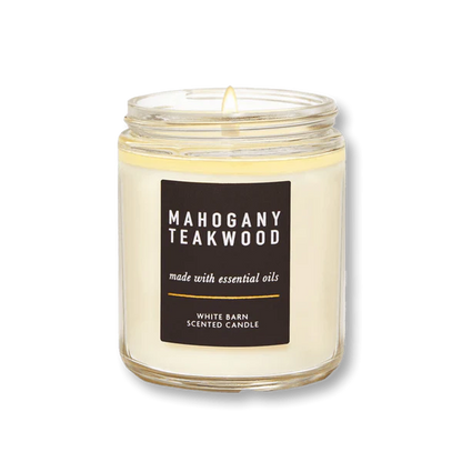 Bath & Body Works White Barn Mahogany Teakwood Scented Candle