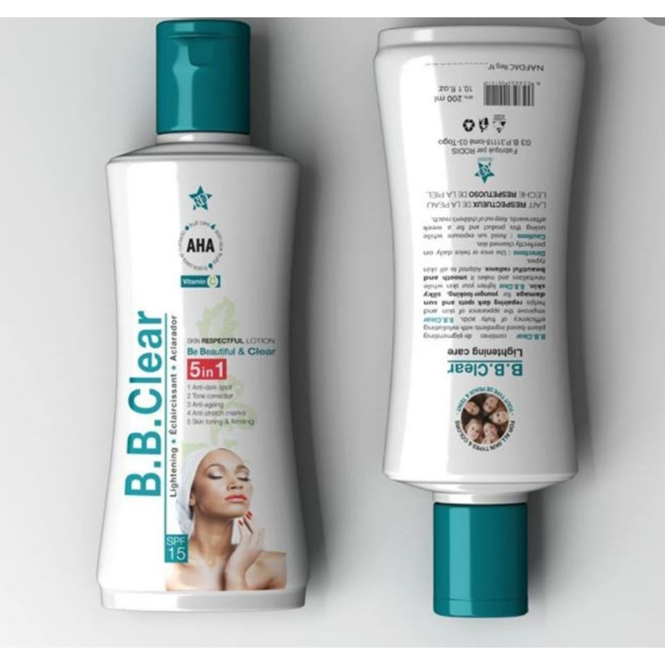 B.B Clear 5 in 1 Whitening Body Lotion
