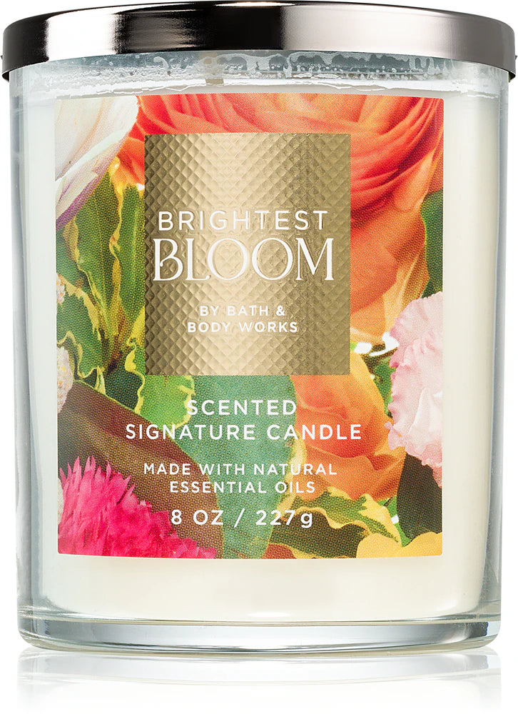 Bath & Body Works Brightest Bloom Signature Single Wick Candle