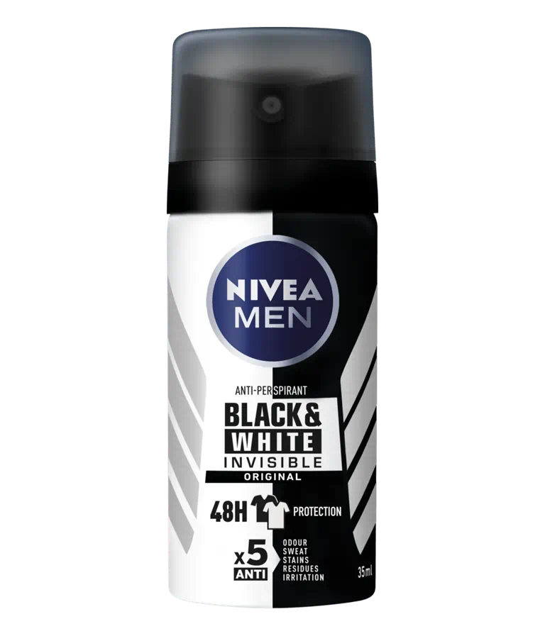 Nivea for Men Black & White Original Anti-Perspirant Mini Deodorant Spray