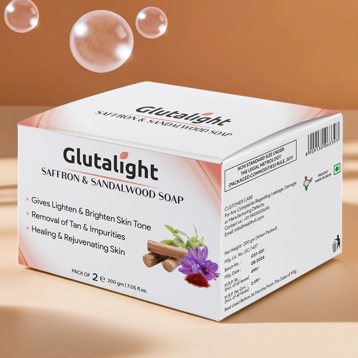 Glutalight Saffron & Sandalwood Soap