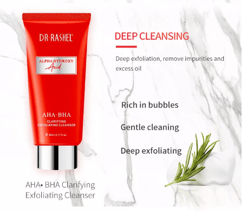 Dr. Rashel AHA BHA Clarifying Exfoliating Facial Cleanser 80ml