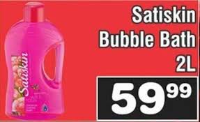 Satiskin Wild Rose Luxurious Bubble Bath 2L.