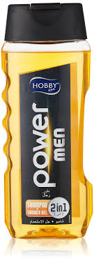 Hobby Men 2 in 1 Power Shampoo + Shower Gel Body Wash For Hair, Face and Body,Daily Germ Protection & Personal Hygiene,400ml