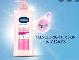 Vaseline Healthy Bright UV Extra Brightening Gluta Glow Body Lotion, Size 500ml