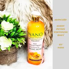 Nano Magic Potion Whitening Body lotion with kojic acid ,Papaya & Carrot extract For Sun Protection ,Moisturizing ,Even tone,natural glow