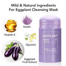 Stick Eggplant Acne Mask Stick Blackhead Pore Blemish Soothe Hydrate