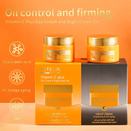 ESTELIN Vitamin C Plus Day Cream & Night Cream 2Pc Set