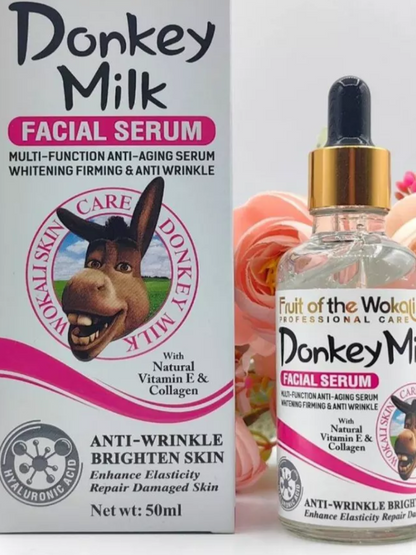 Fruit of the Wokali Donkey Milk Facial Serum with Natural Vitamin E & Collagen