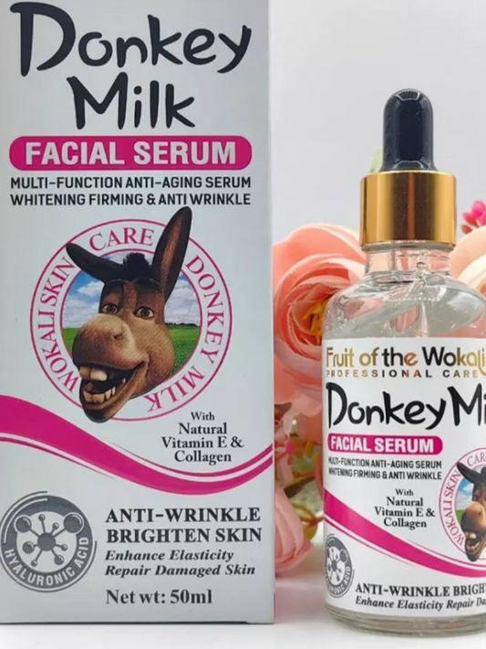Fruit of the Wokali Donkey Milk Facial Serum with Natural Vitamin E & Collagen