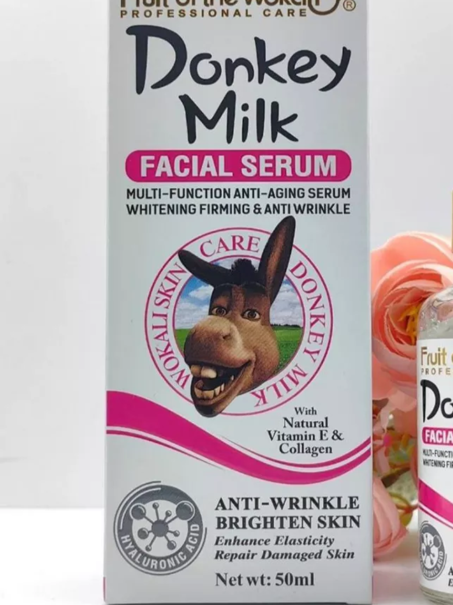 Fruit of the Wokali Donkey Milk Facial Serum with Natural Vitamin E & Collagen