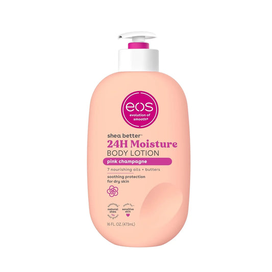 EOS Shea Better 24-Hour Moisture Body Lotion – Pink Champagne