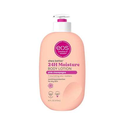 EOS Shea Better 24-Hour Moisture Body Lotion – Pink Champagne