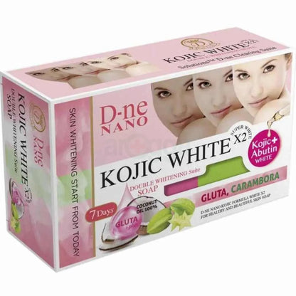 D-Ne Nano Kojic White Gluta Carambora Arbutin Soap (160g)