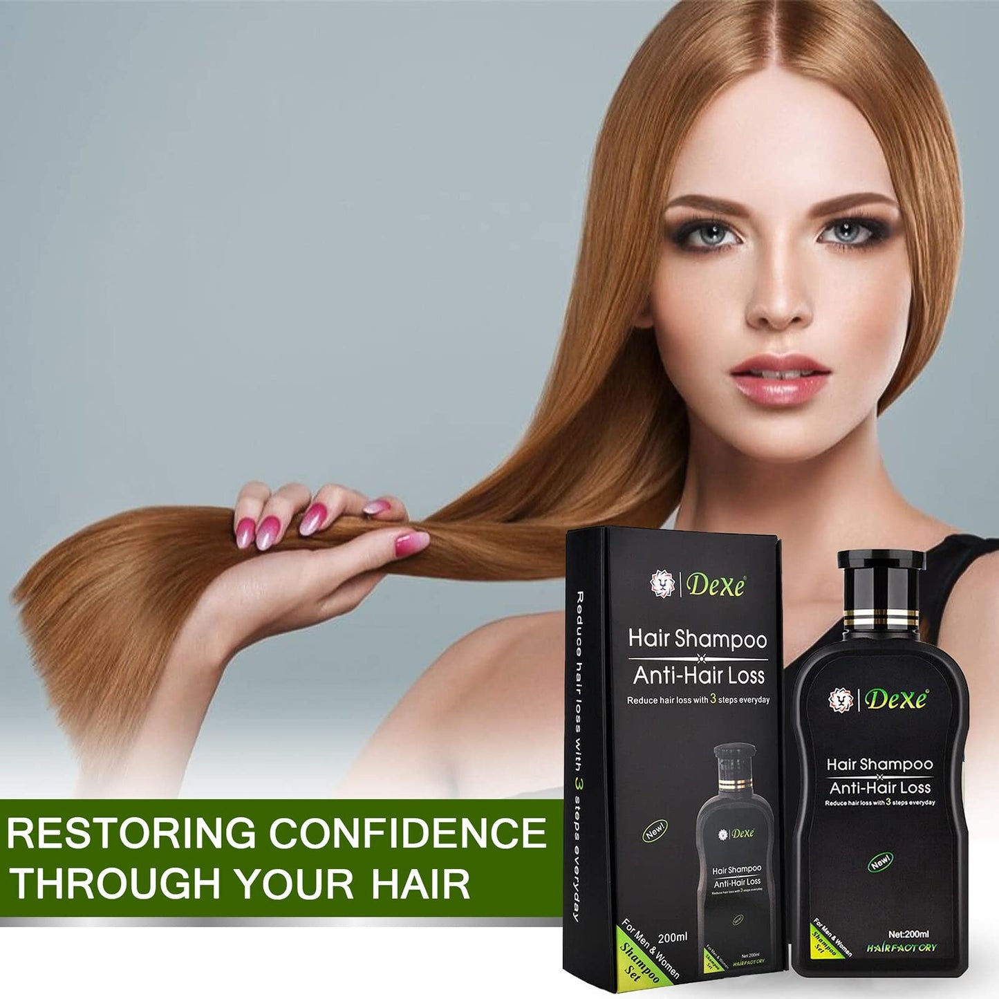 Dexe Anti-Hair Loss Shampoo – 200ml for men & women