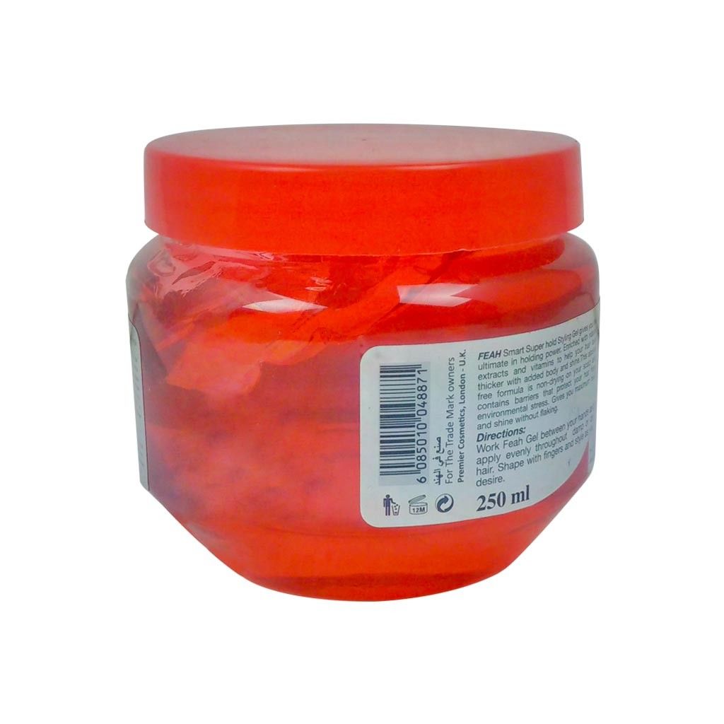 FEAH Smart Super Hold Hair Styling Gel with Pro‑Vitamin B5 (250 mL)