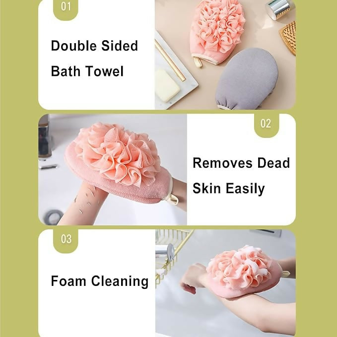 2in1 Exfoliating gloves