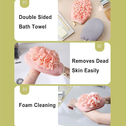 2in1 Exfoliating gloves
