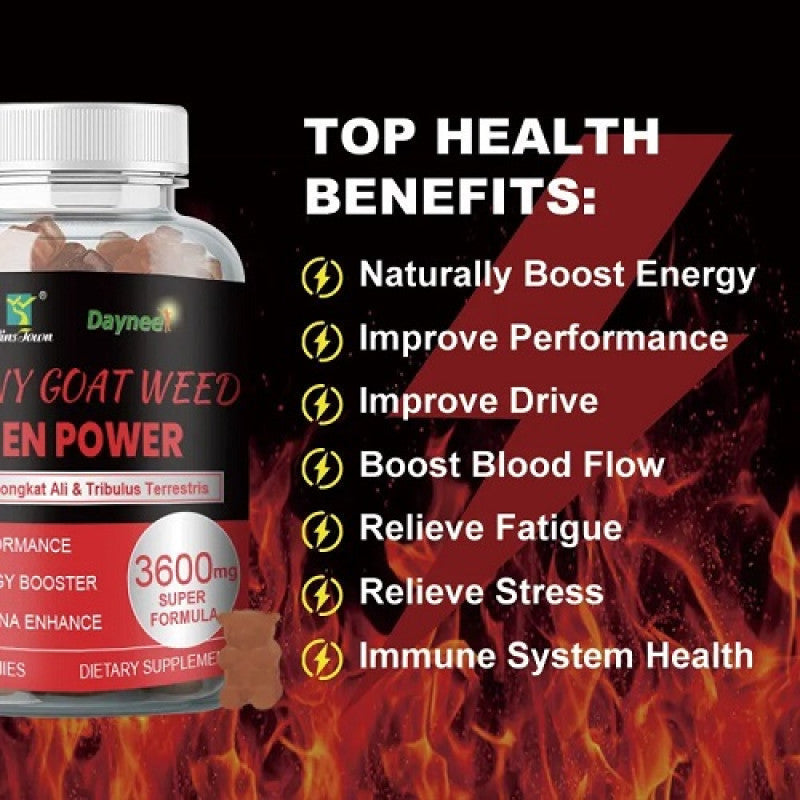 🔥 LIMITED DEAL — Daynee Men Power Gummies 60s | Horny Goat Weed + Maca + Tongkat Ali + L-Arginine | Stamina + Energy + Vitality | KSh 2999