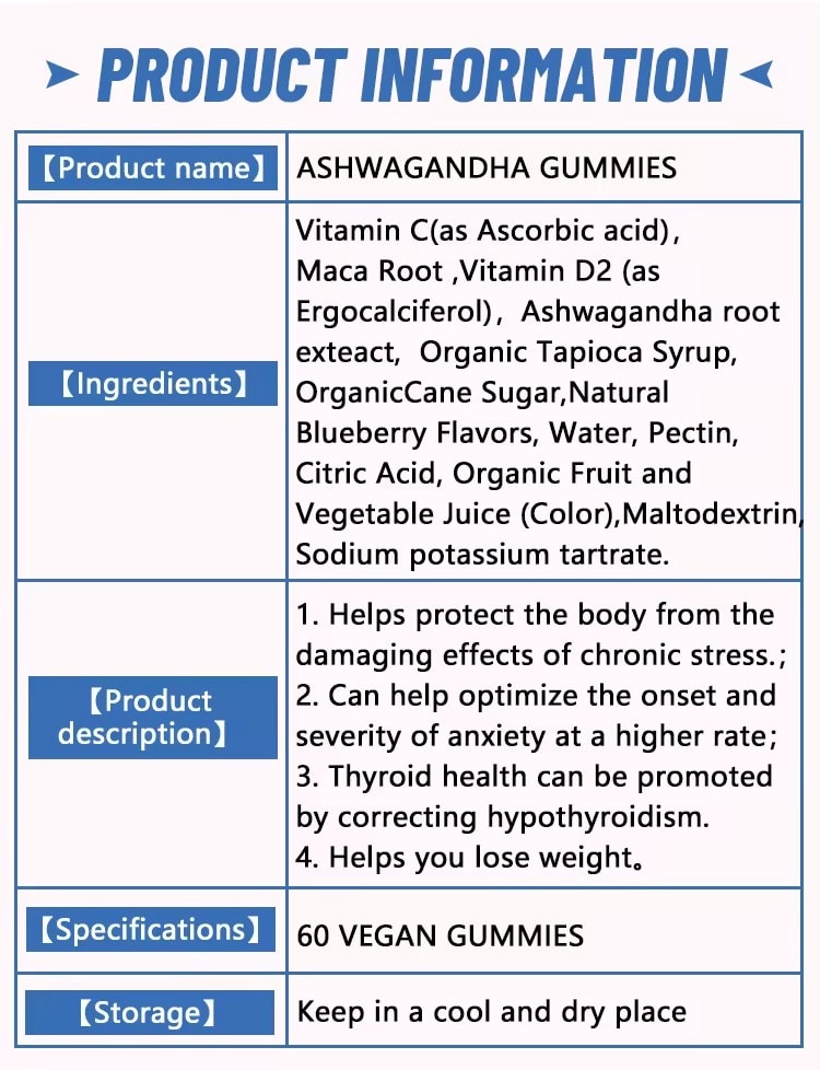 DAYNEEAshwagandha Gummy Stress Anxiety Relief Well Sleep candy health supplement gummies Sleeping gummies