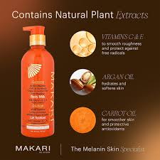 Makari Extreme Argan & Carrot Oil Exfoliating whitening shower milk