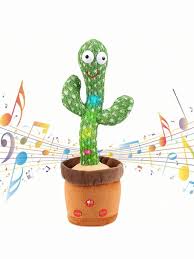 Generic 1pc-Dancing Talking Cactus Toys For Baby Boys And Girls, Singing Mimicking Recording Repeating What You Say Sunny Cactus Up Plus