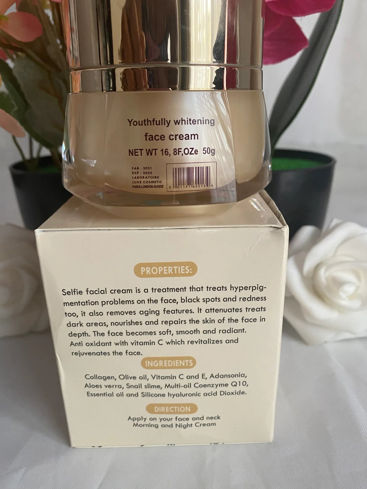 Selfie Whitening Face Cream with Vitamin C & E