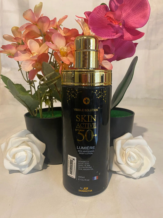 Skin Doctor Visible Solution Skin Active Whitening Body Lotion with SPF 50+
