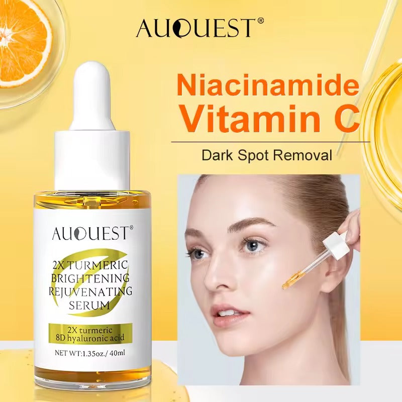 AUQUEST 2X Turmeric Brightening & Rejuvenating Serum – Glow Naturally, Every Day*