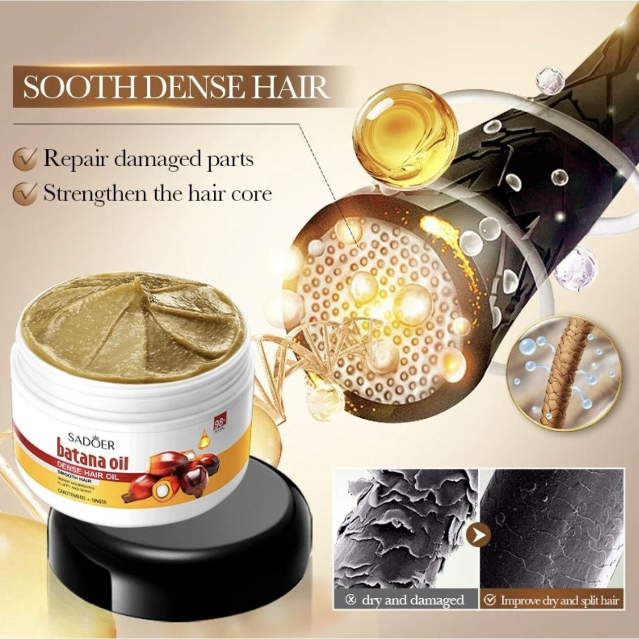 SADOER Batana Oil Denser Hair Oil