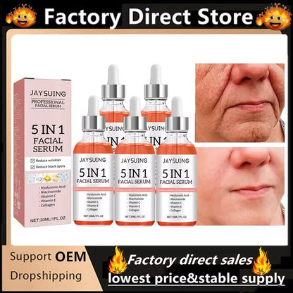 JAYSUING 5-in-1 Hyaluronic Acid Face Serum