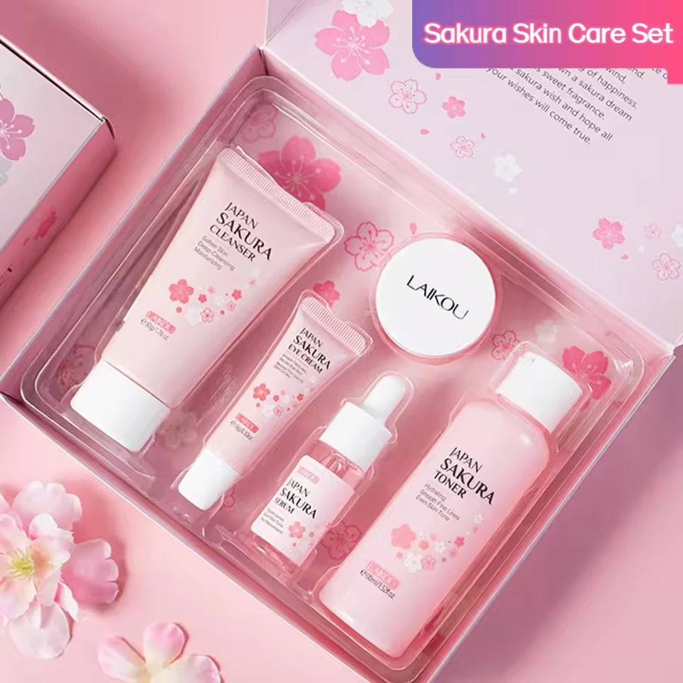 LAIKOU 5pcs Sakura Skin Care Set