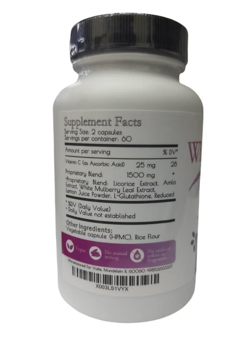 Whitening Skin 90000mg Blend Glutathione – 120 Capsules