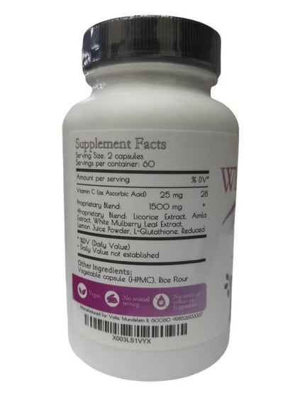 Whitening Skin 90000mg Blend Glutathione – 120 Capsules