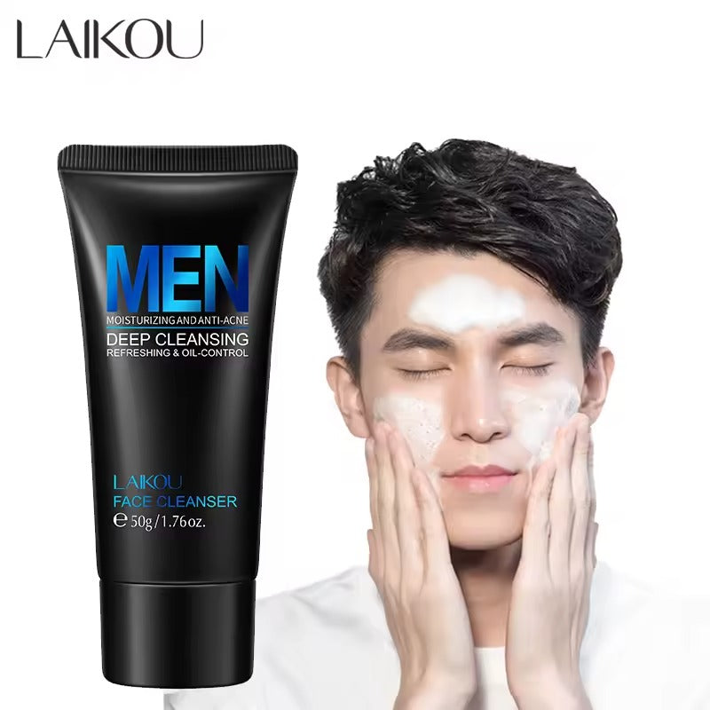LAIKOU Men Facial Cleanser – Deep Clean & Oil Control (50 g)