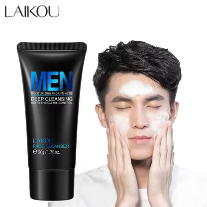 LAIKOU Men Facial Cleanser – Deep Clean & Oil Control (50 g)