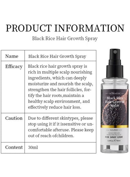 Kormesic Black Rice Long Hair Spray – 90ml