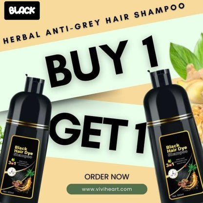🔥 ORDER 1, WE SEND 2 — Herbal Anti-Grey Shampoo | Restore Natural Colour + Nourish + Strengthen Hair | KSh 4850
