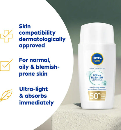 NIVEA Sun Blemish Control SPF 50+ 40ml