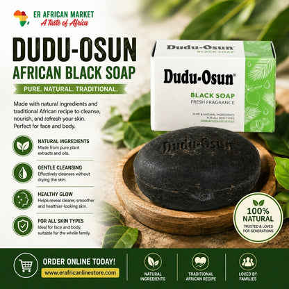 🔥 LIMITED DEAL — 4 PCS Dudu-Osun African Black Soap | Clears Acne + Fades Dark Spots + Deep Cleanses | KSh 2,406 (