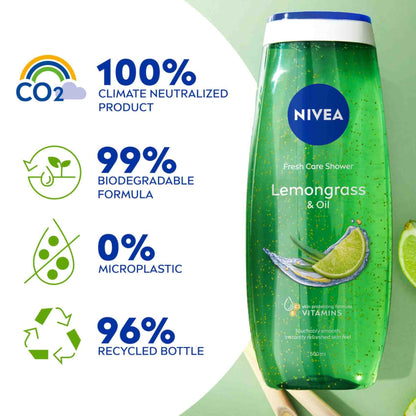 NIVEA Shower Gel With Lemongrass & Oil