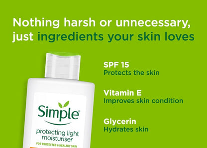 Simple Kind To Skin Protecting Light Moisturiser SPF 15 (125ml)