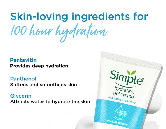 Simple Water Boost Hydrating Gel Cream (50g)