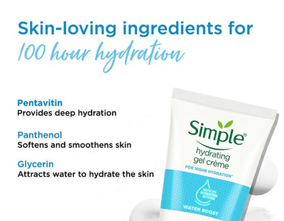 Simple Water Boost Hydrating Gel Cream (50g)