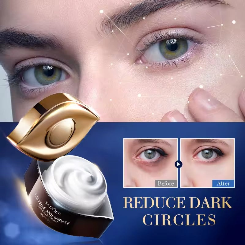SADOER Caffeine Eye Cream – Reduce Puffiness, Brighten Dark Circles & Refresh Tired Eyes