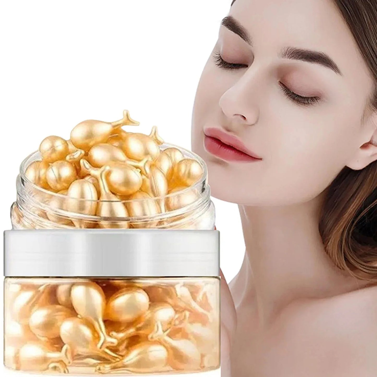 Fullerene Collagen Face Care Capsules Serum